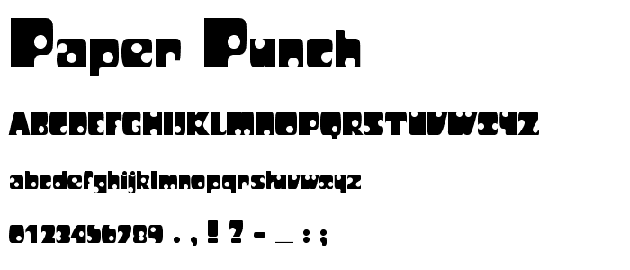 Paper Punch font